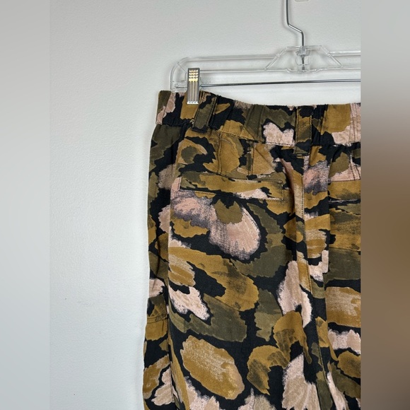 Democracy Printed Cotton Crop Wide Leg Pull On Pockets Pants Women’s Sz XL - Picture 4 of 11